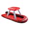Swim Central 5ft. Inflatable Red & White Fire Boat Ride-On Water Squirter Swimming Pool Toy